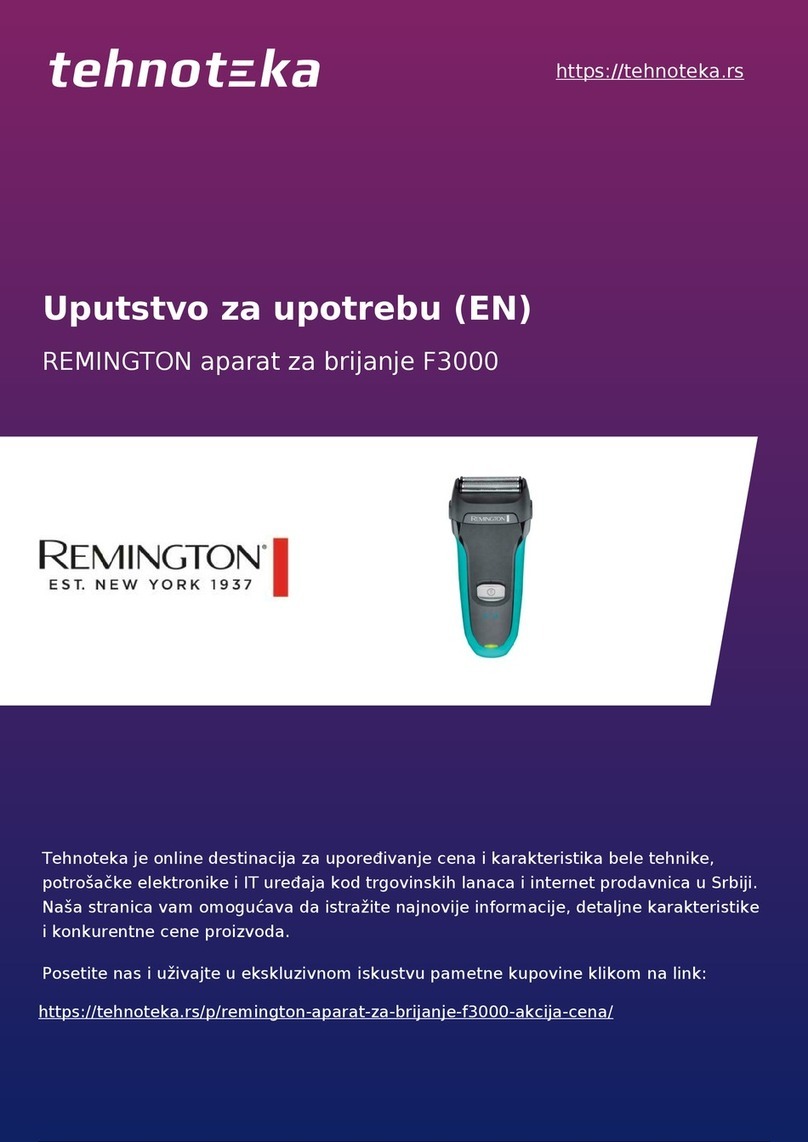 Remington F3000 User manual