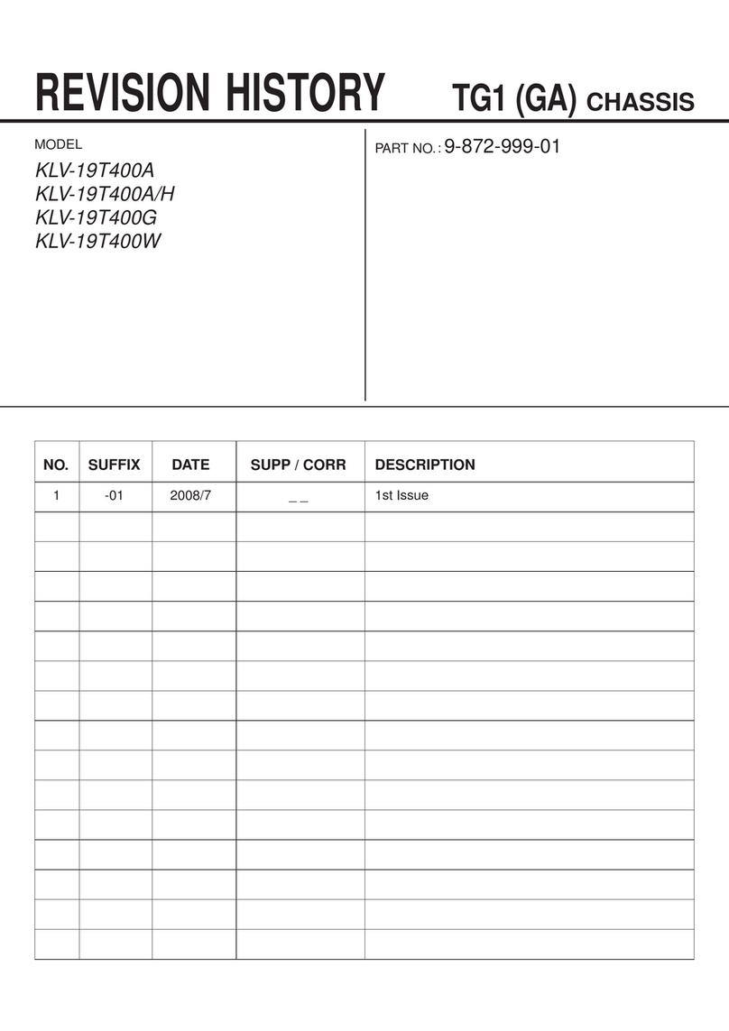 Sony Bravia KLV-19T400A Service manual
