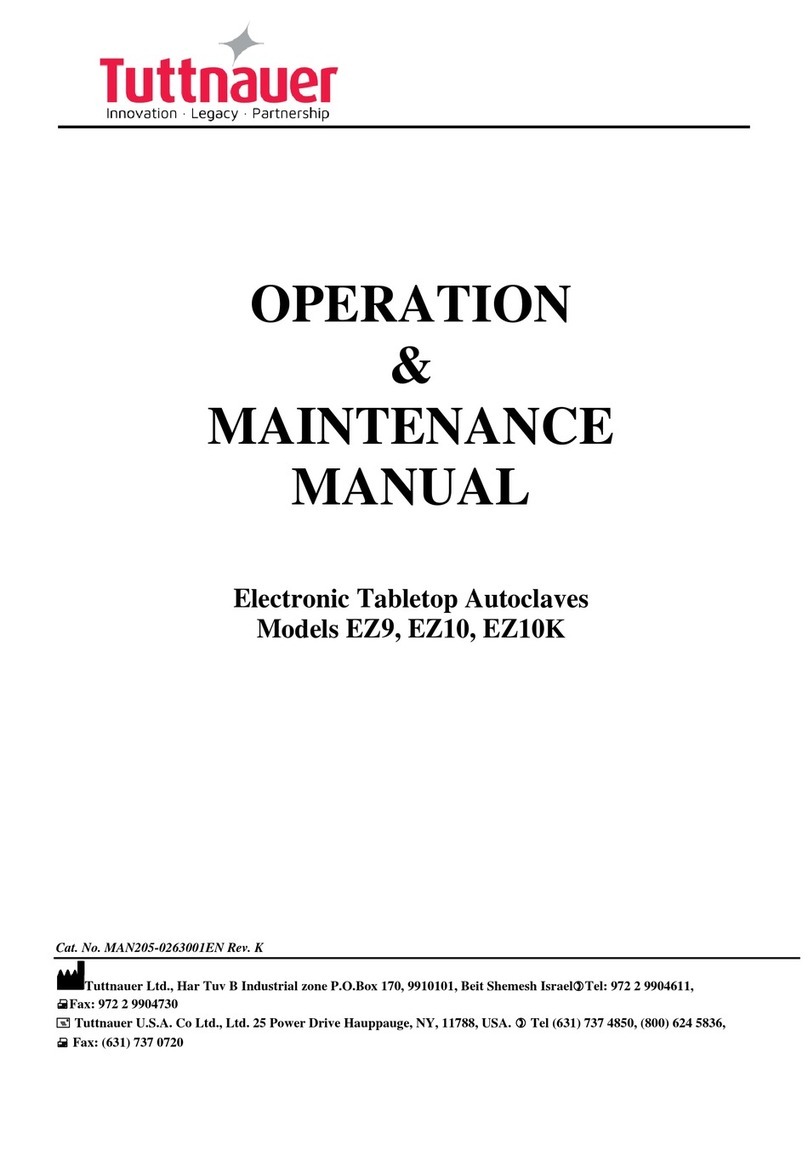 Tuttnauer EZ10 Manual