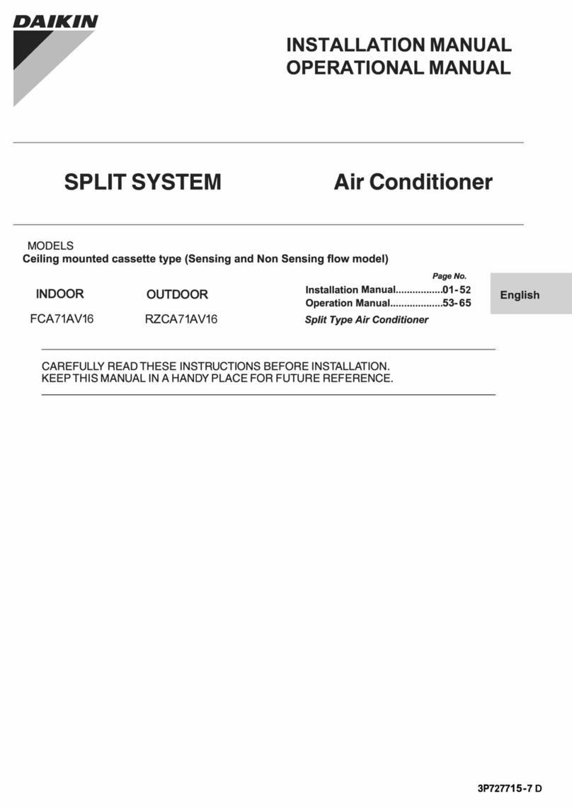 Daikin FCA71AV16 User manual