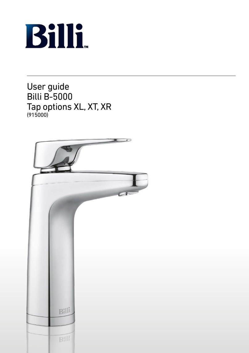 Billi B-5000 Series User manual Billi B-5000 Series User manual