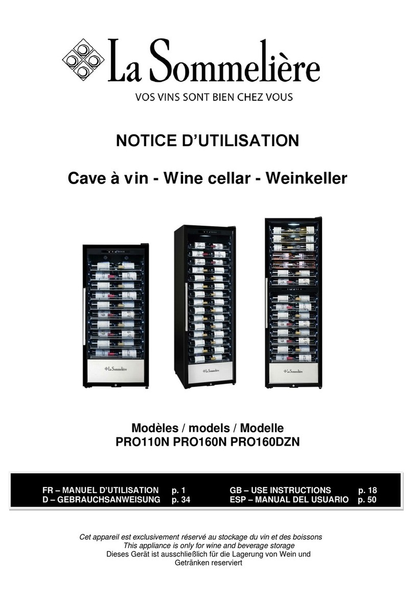La Sommeliere PRO110N Use instruction
