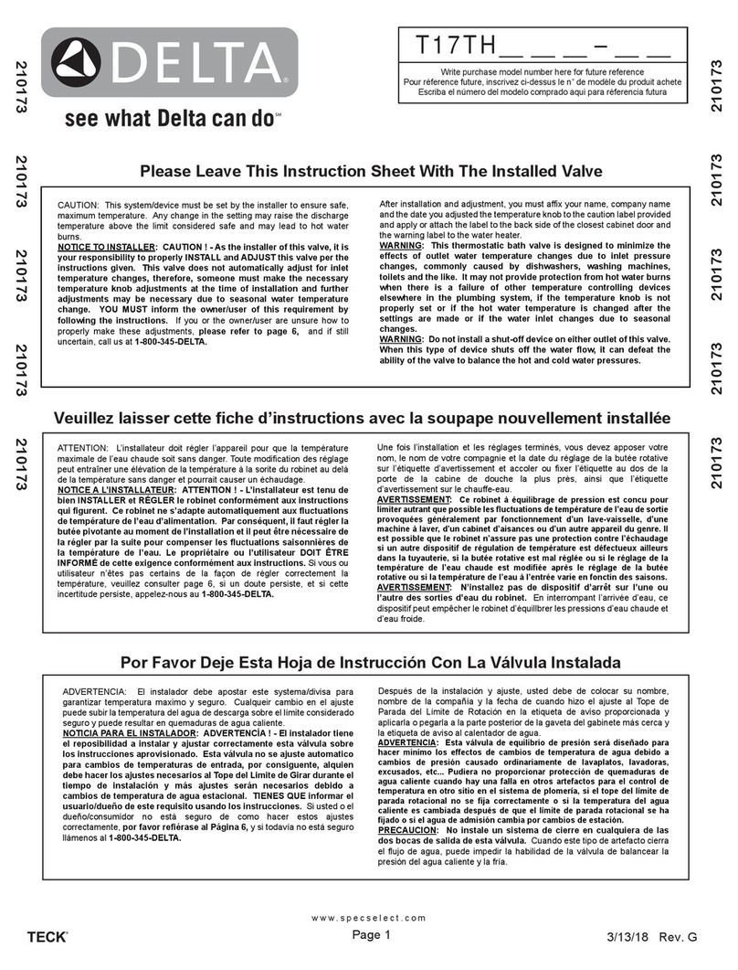 Delta T17TH325 manual