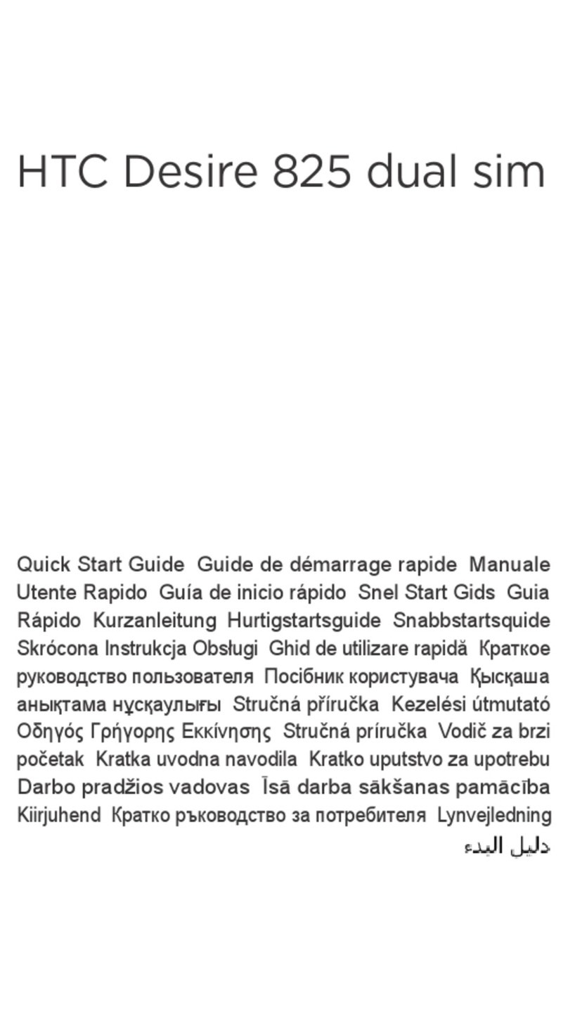 HTC Desire 825 dual sim quick start guide