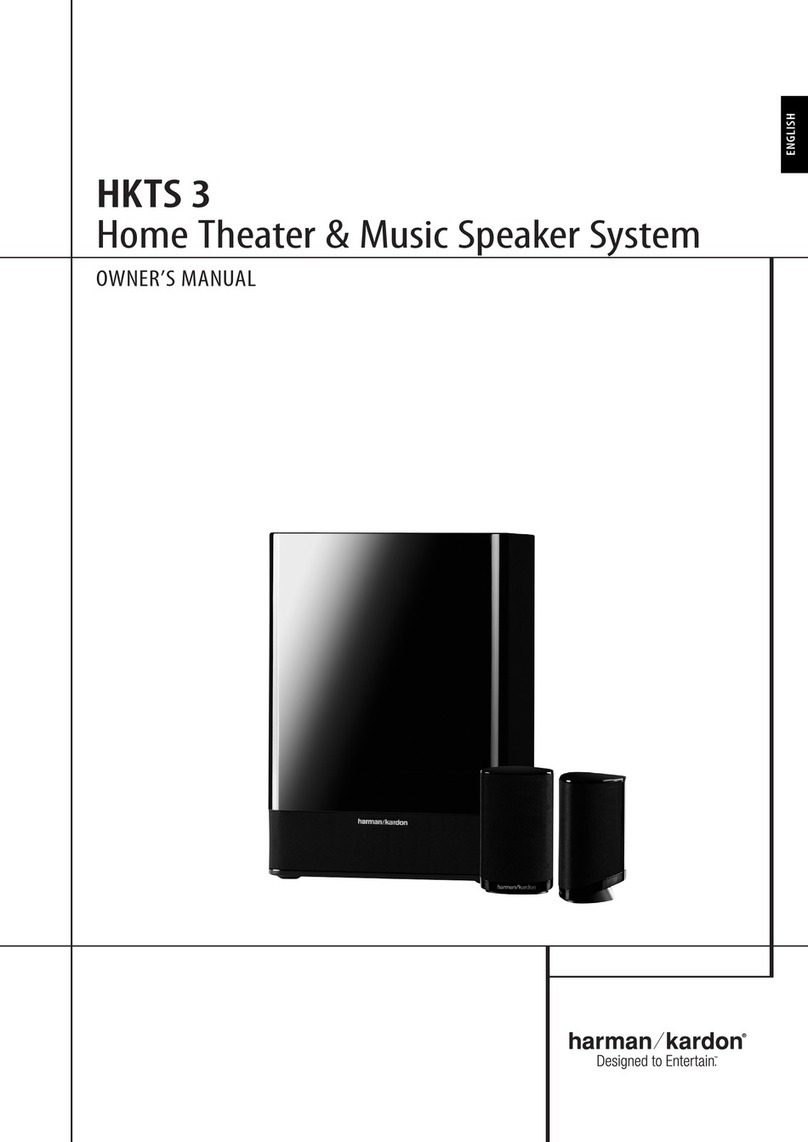 Harman Kardon HKTS3 owner's manual