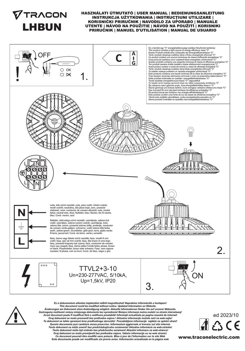 Tracon Electric LHBUN User manual