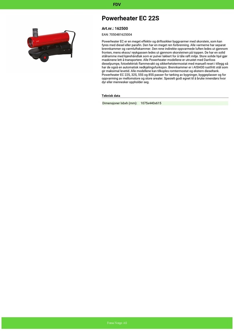 Foma EC 22S instruction manual