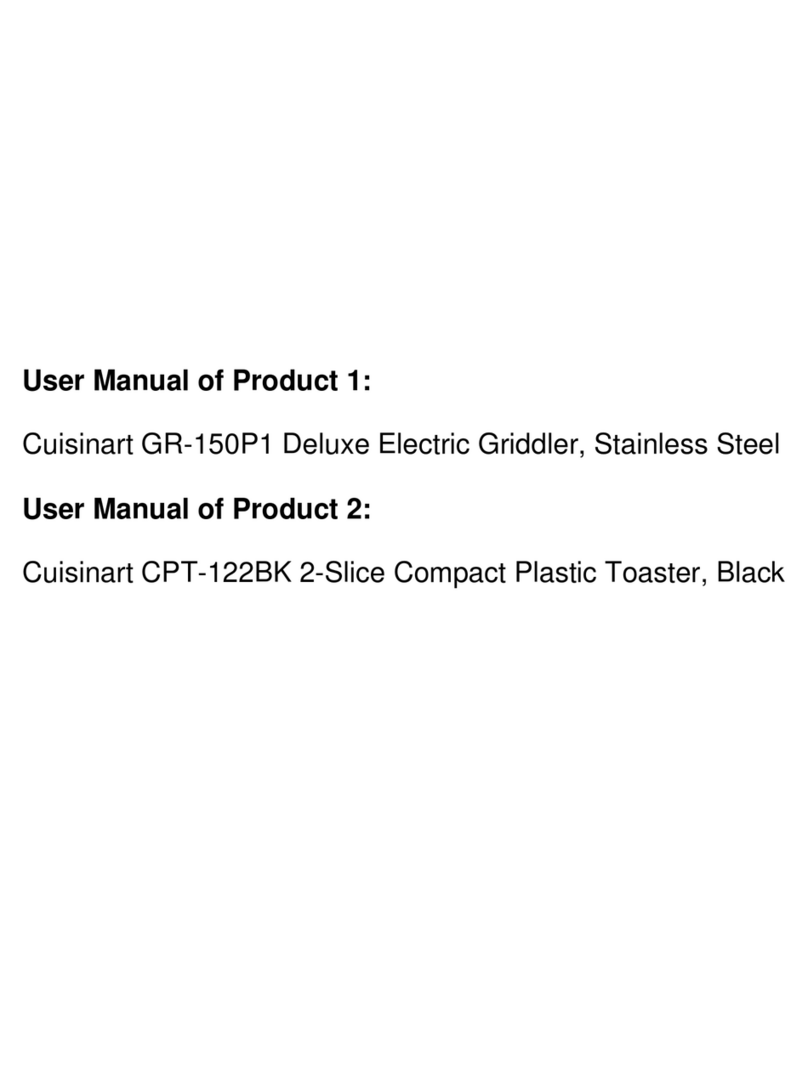 Cuisinart GR-150P1 INSTRUCTION AND RECIPE BOOKLET
