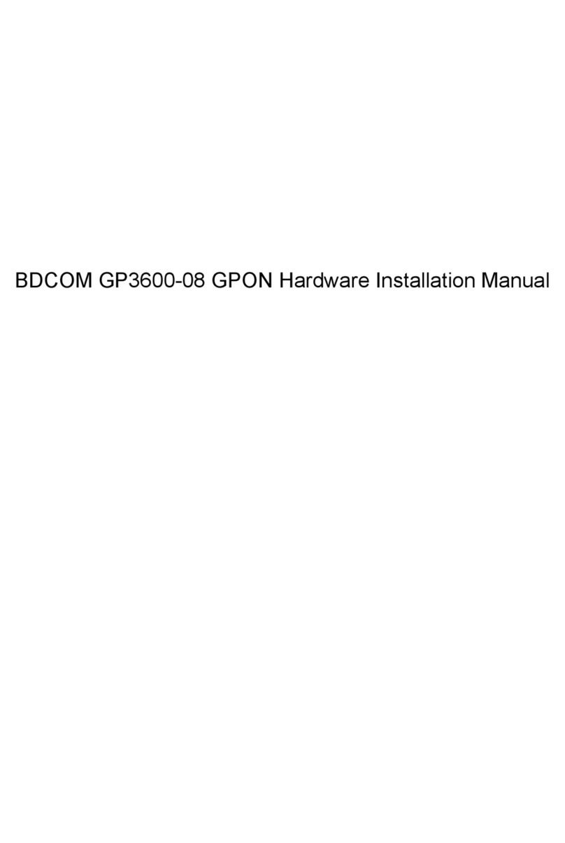 Bdcom GP3600-08 GPON User manual