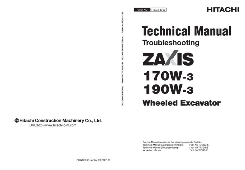 Hitachi ZAXIS 170W-3 Technical manual