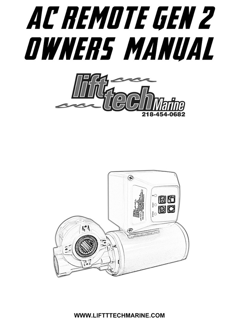 Lift Tech Marine AC REMOTE GEN 2 owner's manual