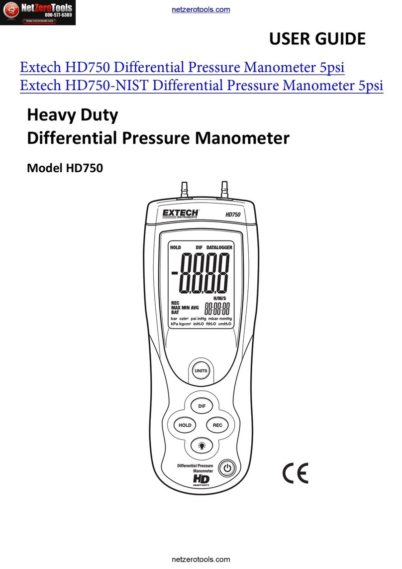 Extech Instruments HD750-NIST User manual Extech Instruments HD750-NIST User manual