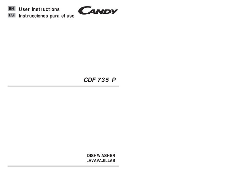 Candy CDF 735 P User manual Candy CDF 735 P User manual
