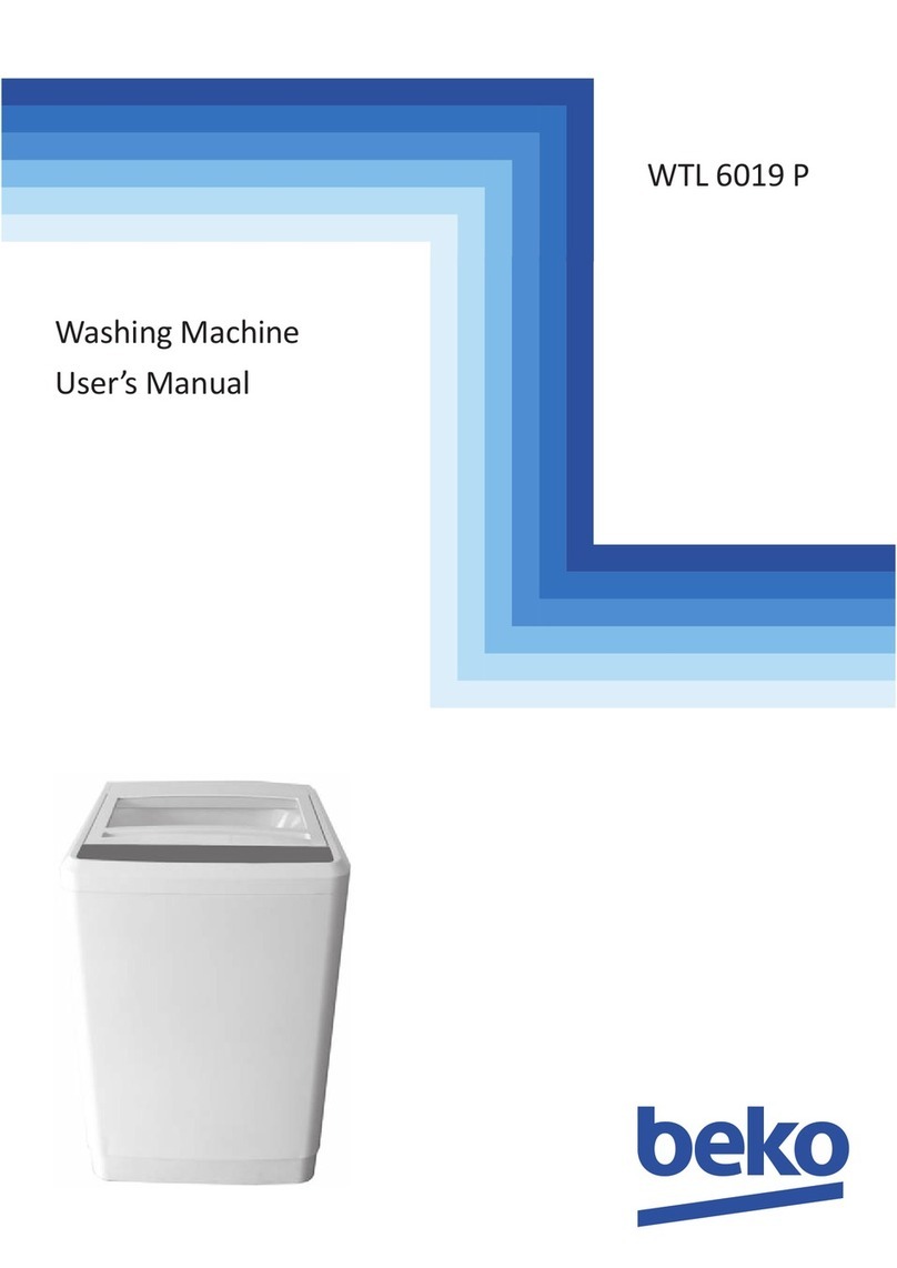 Beko WTL 6019 P user manual