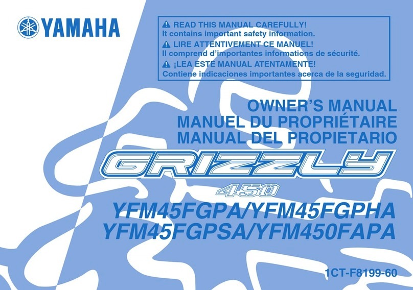 Yamaha Grizzly 450 2010 owner's manual