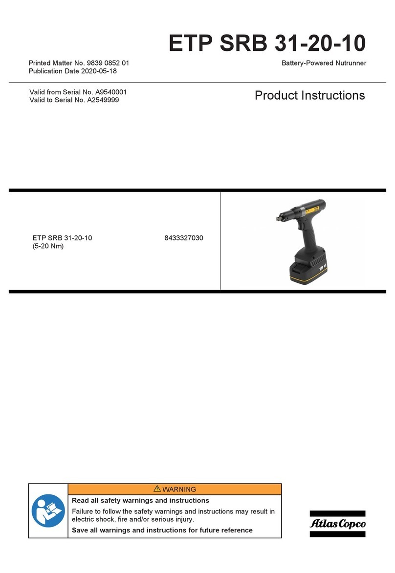 Atlas Copco ETP SRB 31-20-10 Instruction sheet