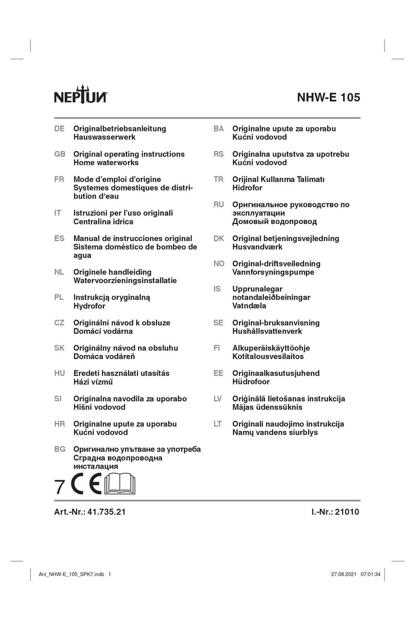 Neptun NHW-E 105 User manual