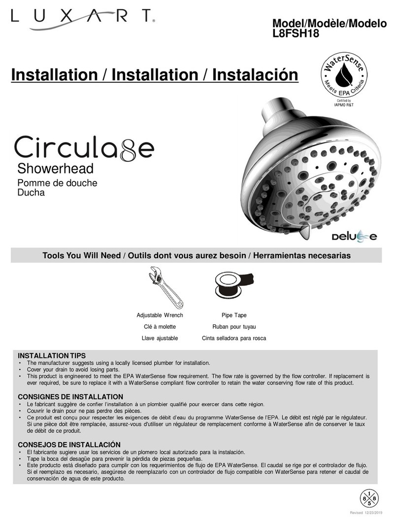 Luxart Circula8e L8FSH18 Installation