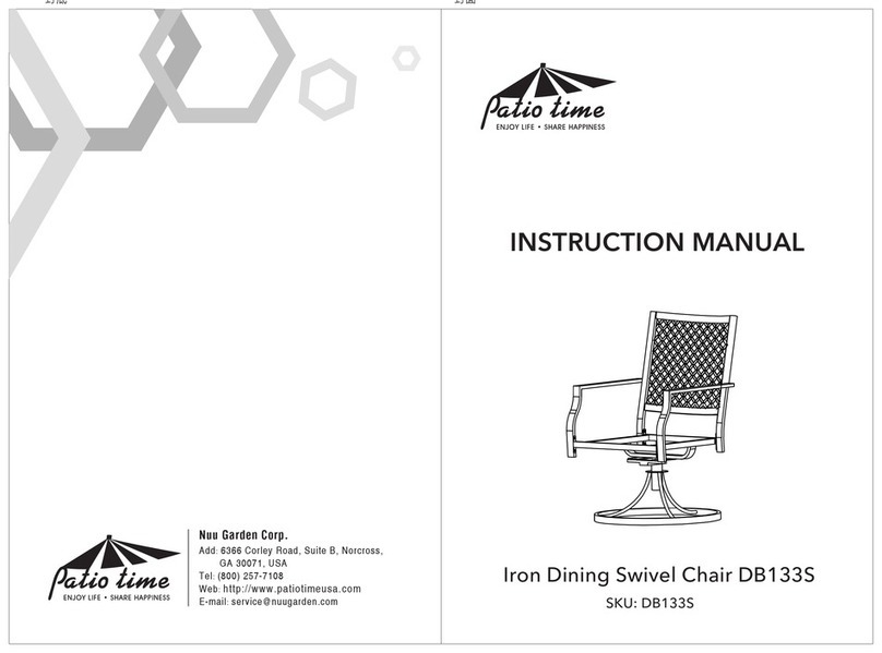 PATIO TIME DB133S instruction manual
