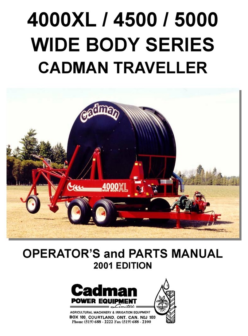 Cadman 4000XL WIDE BODY Operator and parts manual
