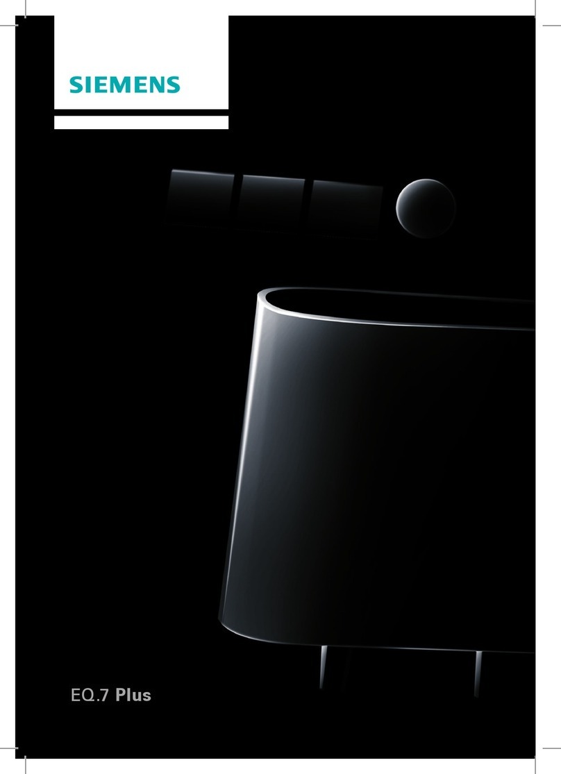 Siemens EQ.7 Plus User manual