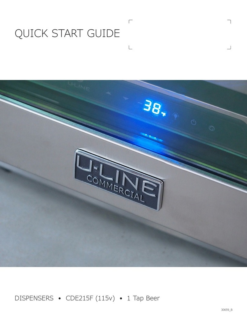 U-Line CDE215F User manual