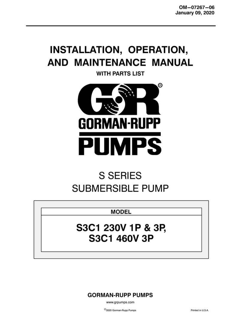 GORMAN-RUPP PUMPS S3C1 230V 1P Application guide