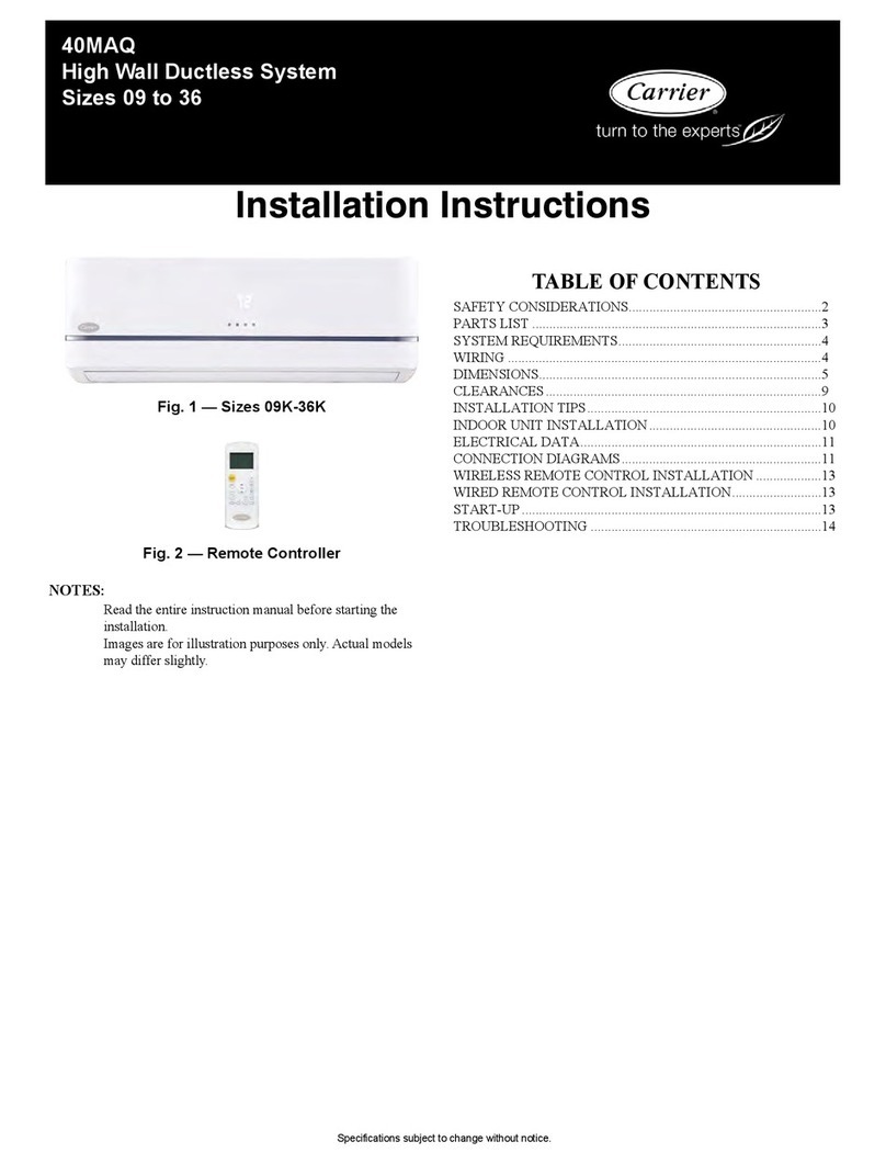 Carrier 40MAQ User manual