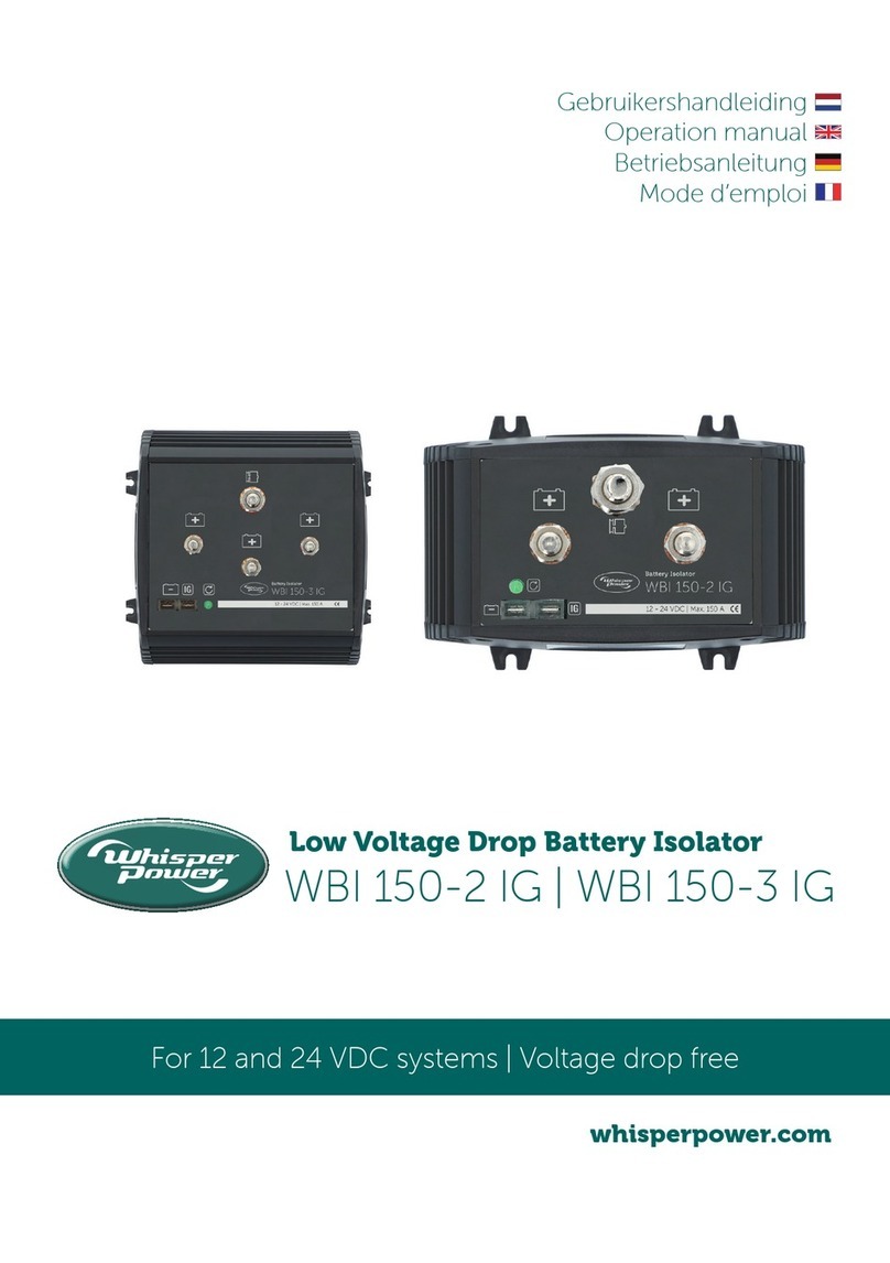 WhisperPower WBI 150-2 IG Operation manual