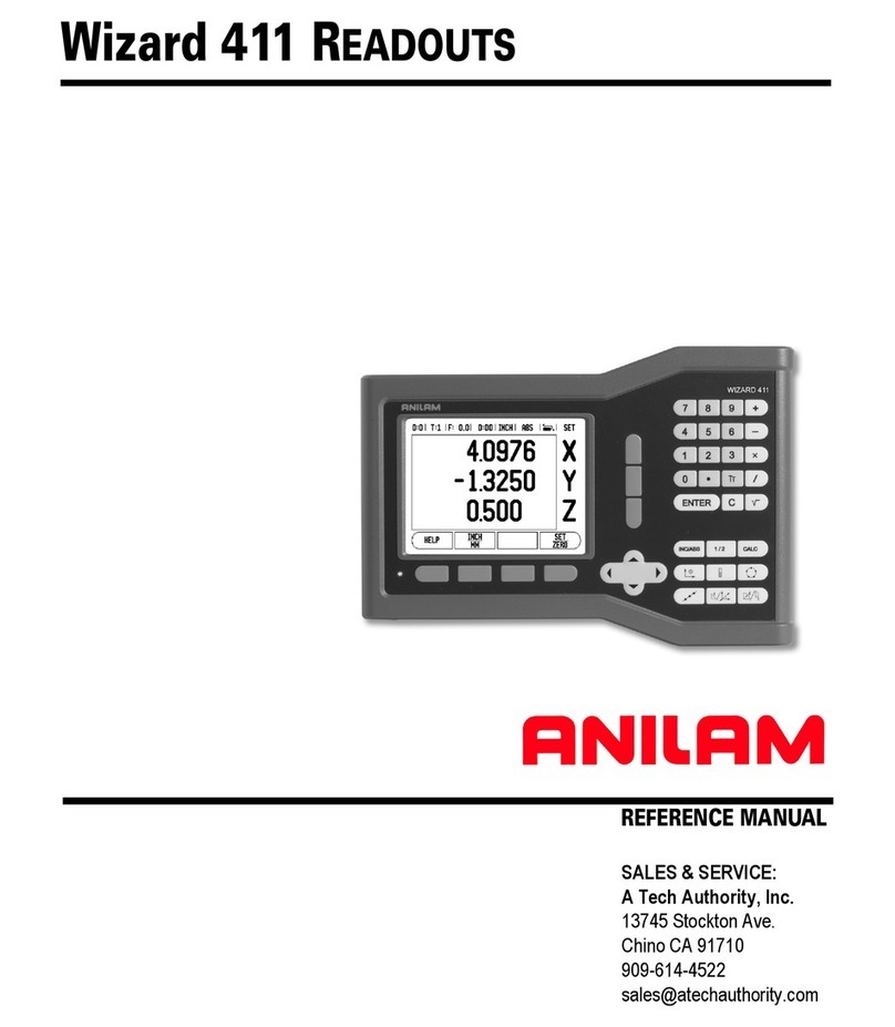 Anilam Wizard 411 User manual