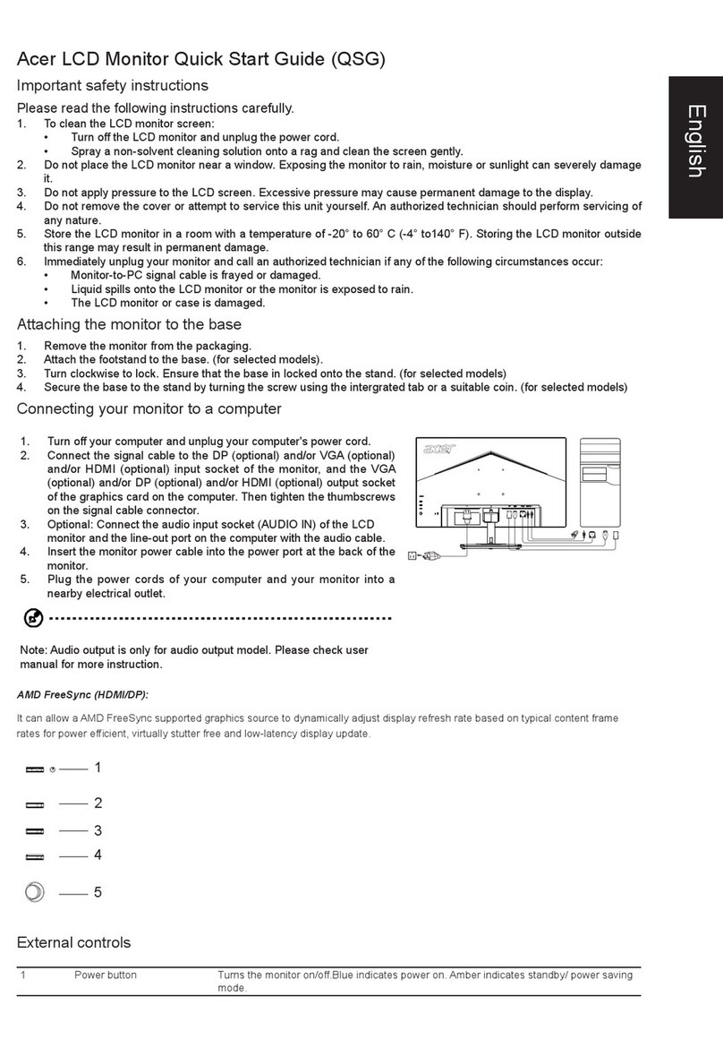 Acer V277 User manual
