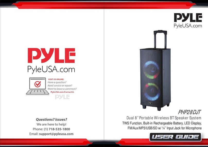 Pyle PHP28DJT User manual