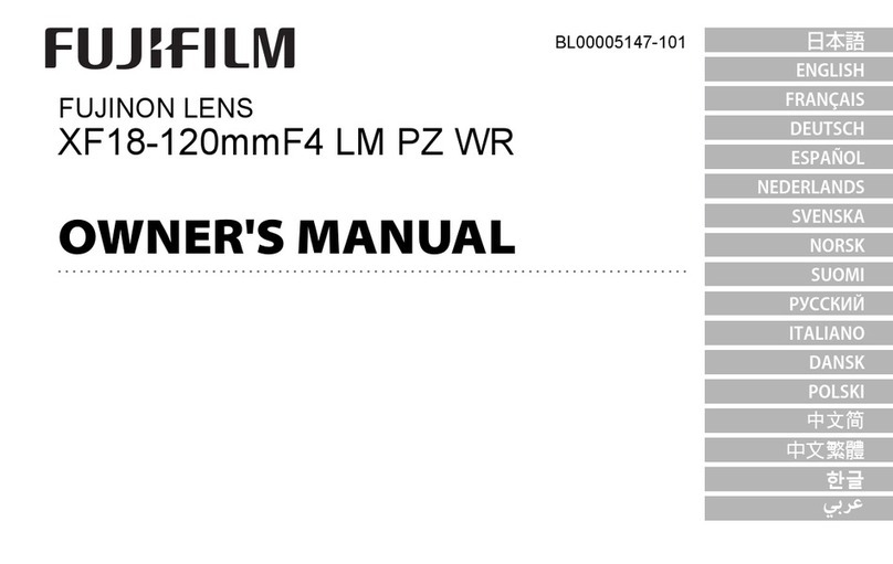 FujiFilm FUJINON XF18-120mmF4 LM PZ WR owner's manual