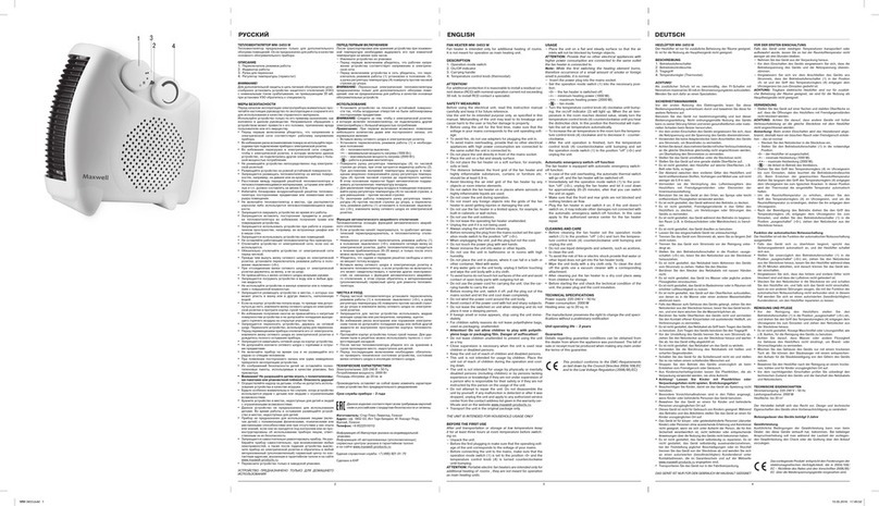 Maxwell MW-3453 W Manual instruction