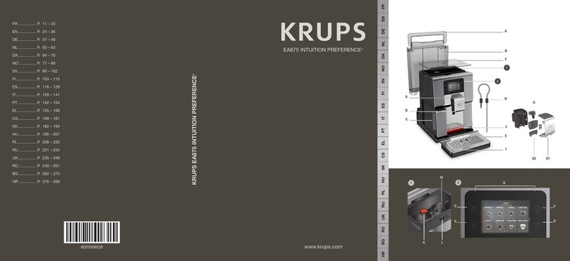 Krups Intuition Preference+ User manual