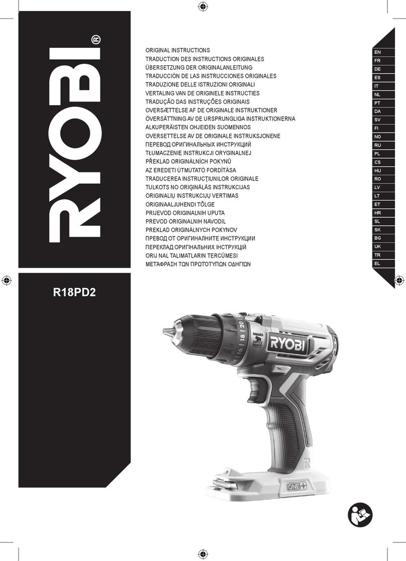 Ryobi R18PD2-2C15G Original instructions