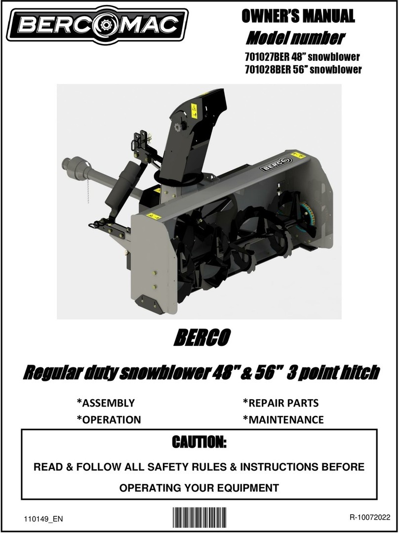 Bercomac 701027BER User manual