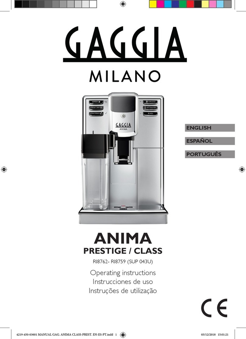 Gaggia SUP 043U operating instructions Gaggia SUP 043U operating instructions