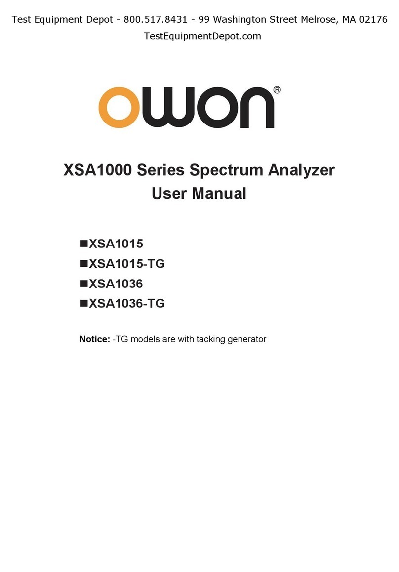 Lilliput Owon XSA1000 Series user manual