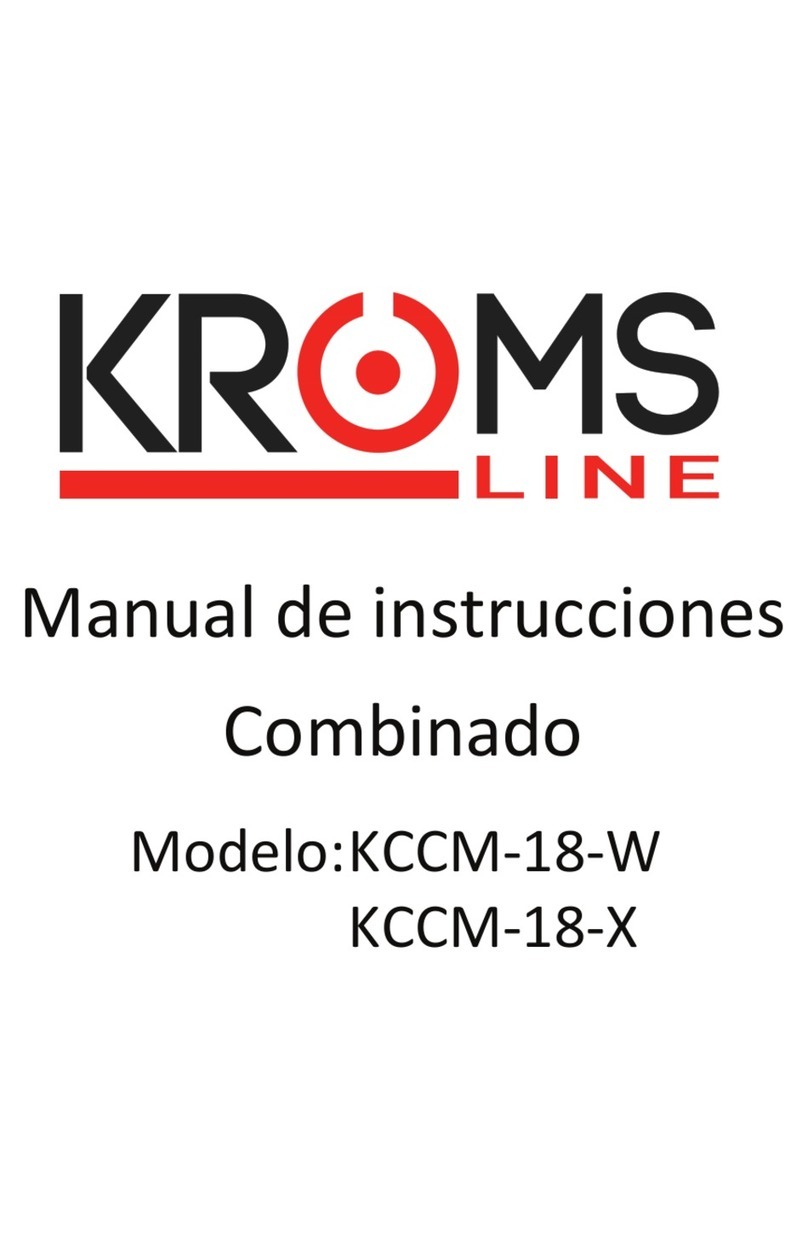 KROMS LINE KCCM-18-W user manual