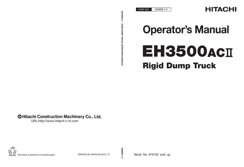 Hitachi EH3500ACII Operator's manual Hitachi EH3500ACII Operator's manual