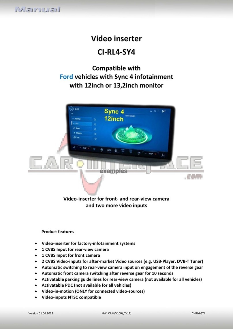 Car-Interface CI-RL4-SY4 User manual Car-Interface CI-RL4-SY4 User manual