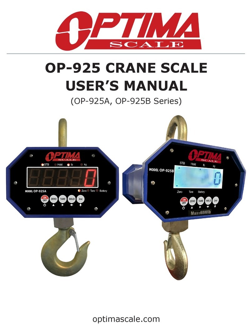 Optima Scale OP-925 User manual Optima Scale OP-925 User manual