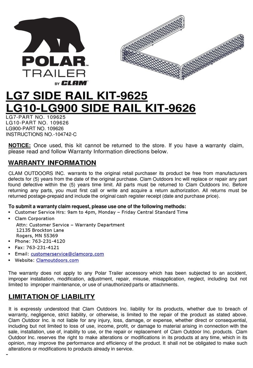 Clam POLAR KIT-9625 instructions