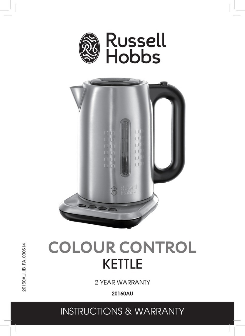 Russell Hobbs Colour Control 20160AU User manual