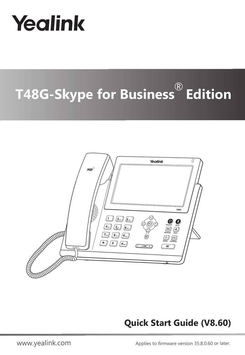 Yealink SIP-T48G-SFB User manual