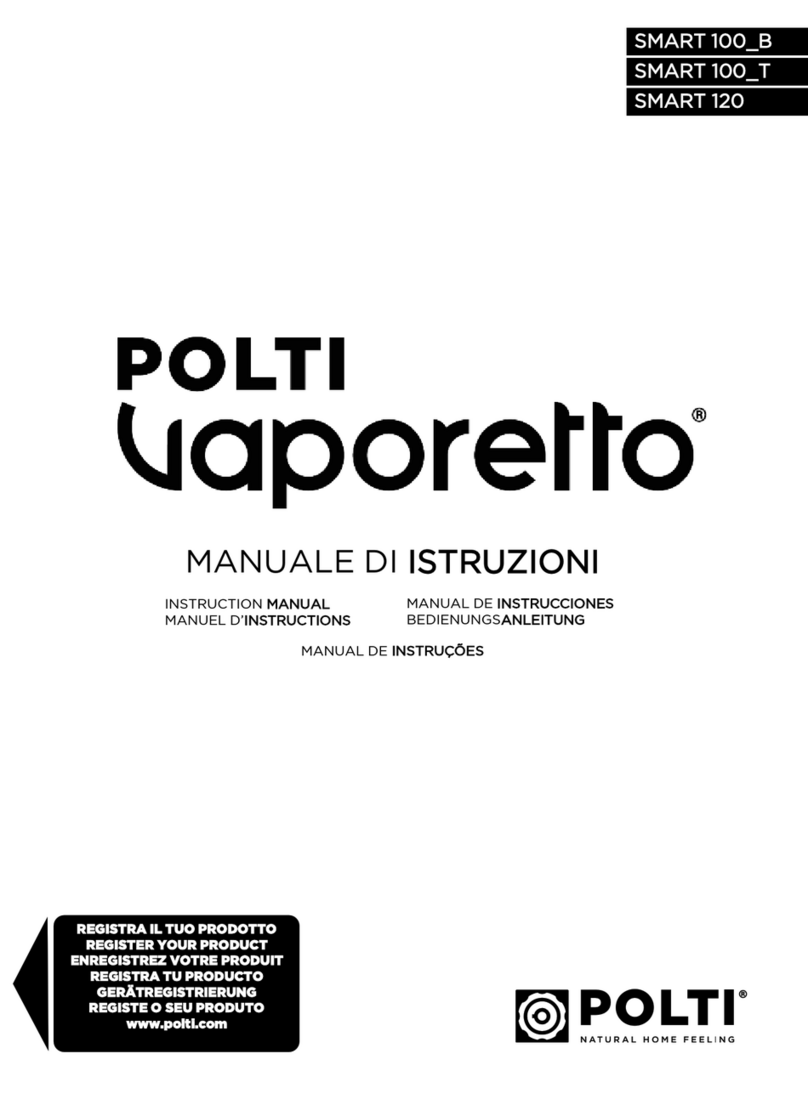 POLTI Vaporetto SMART 120 instruction manual