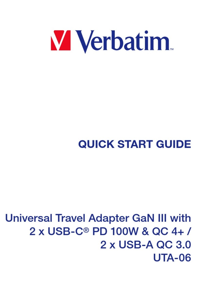 Verbatim UTA-06 quick start guide