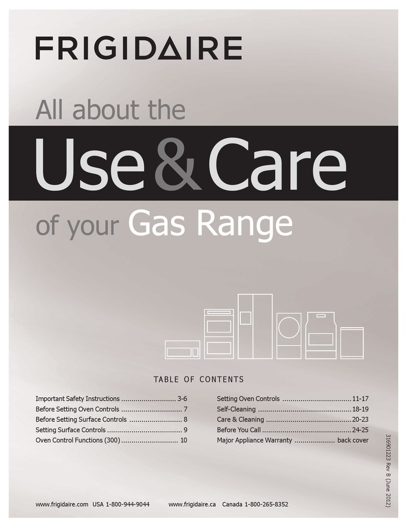 Frigidaire FFGF3024SS Owner's manual