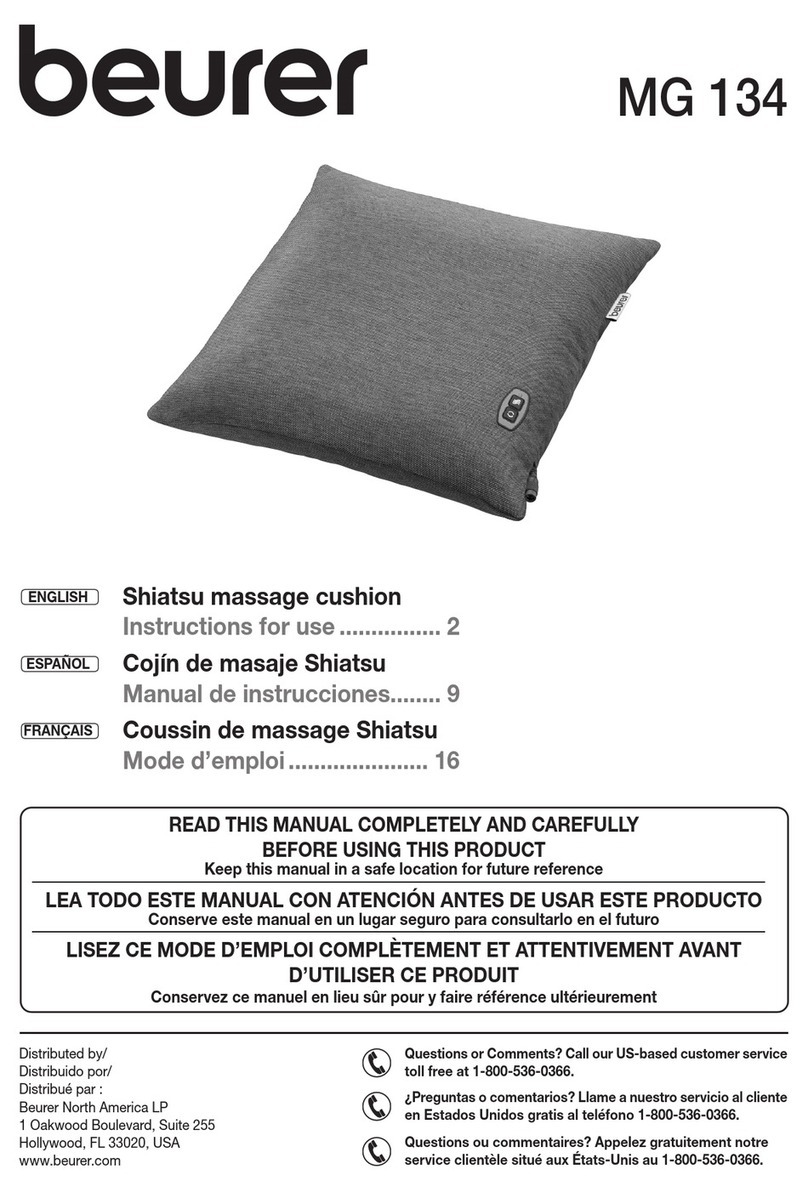 Beurer MG 134 Instructions for use